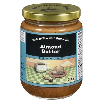 Nuts to You Almond Butter, Crunchy 365 g, $3.56/100g