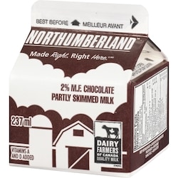 Chocolate Milk Bag School Lunch Northumberland 2% Chocolate Milk