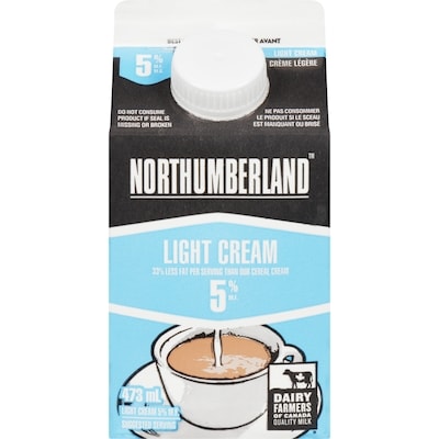 Northumberland 5% Light Coffee Cream 473 ml, $0.40/100ml