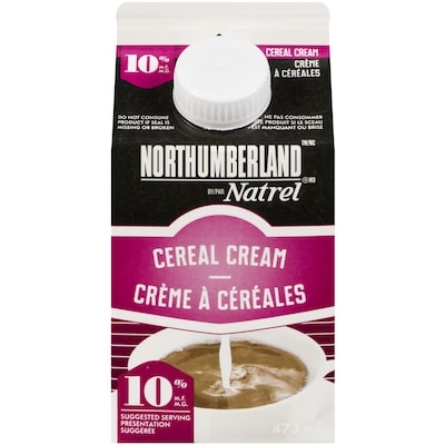 Northumberland Crème à céréales 10% 473 ml, 0,42 $/100ml