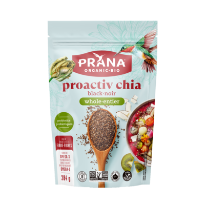 Prana ProactivChia biologiques noires entières 284 g, 2,99 $/100g