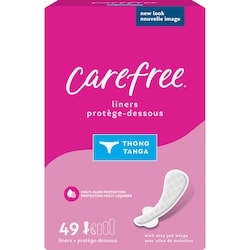 Thong Panty Liners Thin To Go, 49 count