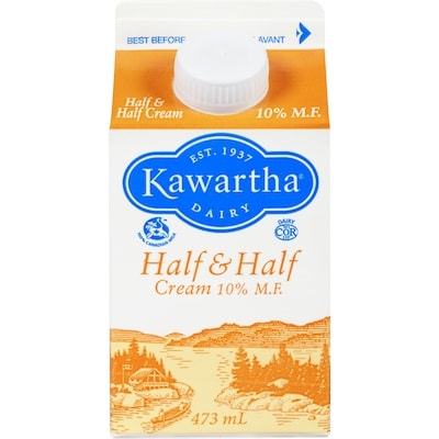 Kawartha Half & Half,  10% 473 ml, $0.80/100ml