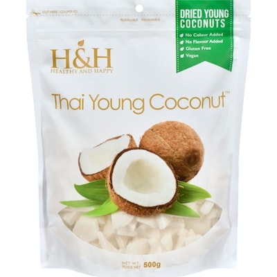 H and H Noix de coco 500 g, 2,40 $/100g