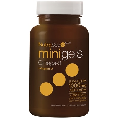 NutraSea Mini gélules NutraSea+D 120 ea, 0,29 $/1ch