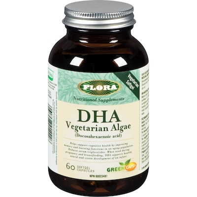 Flora DHA Vegetarian Algae 60 ea, $0.67/1ea