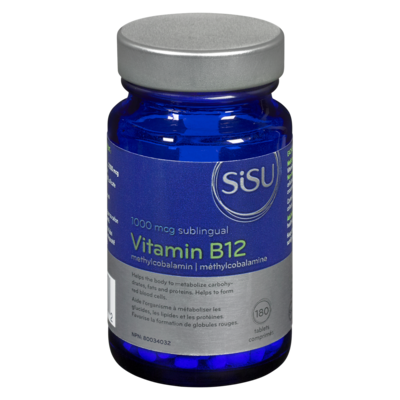 Sisu B12 Vitamin 180 ea, $0.13/1ea