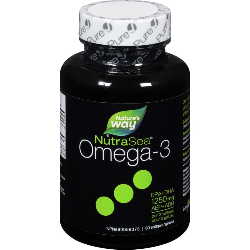 Omega 3 EPA and DHA Liquid Gels 60 count, Fresh Mint