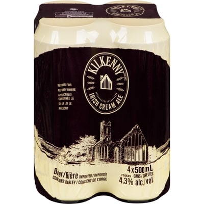 Kilkenny Irish Cream Ale (Pièce d’identité requise au moment du ramassage) 4x500.0 ml, 0,75 $/100ml