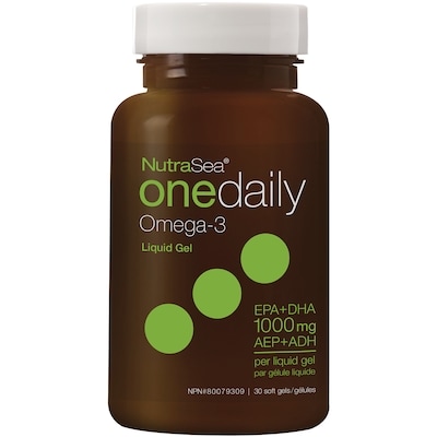 NutraSea Omega 3 EPA and DHA One Daily Liquid Gels 30 count, Fresh Mint 30 ea, $1.00/1ea