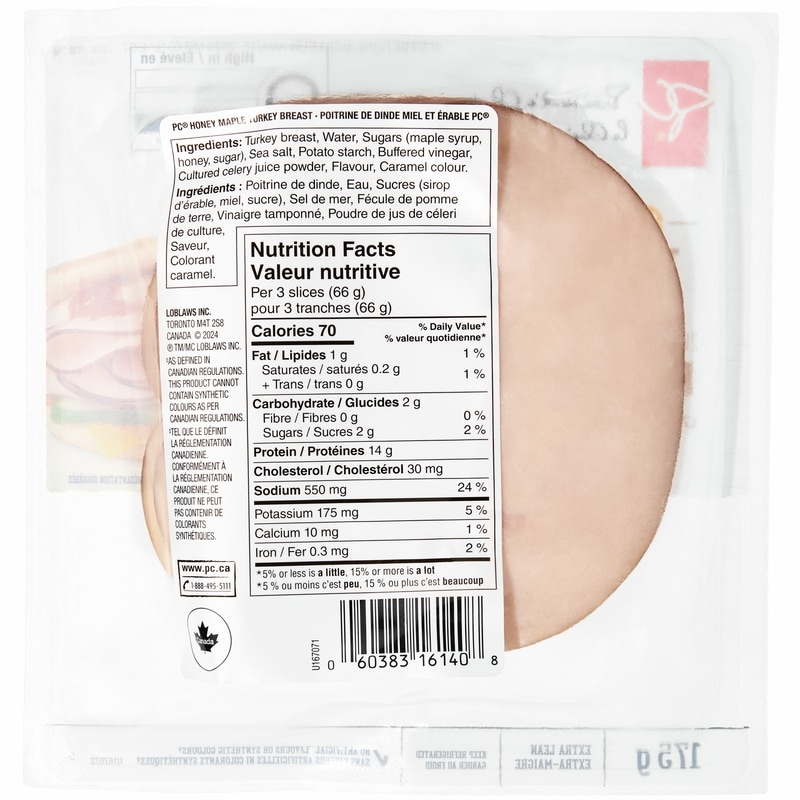 Honey Maple Turkey Breast Slices