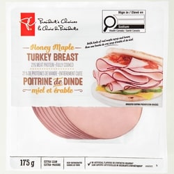 le Choix du Président Tranches de poitrine de dinde miel et érable 175 g, 4,57 $/100g