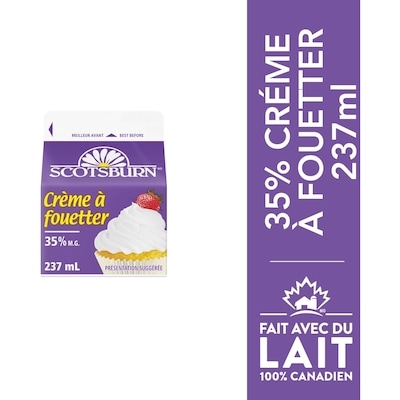 Scotsburn Crème à fouetter 35 % 237 ml, 1,20 $/100ml