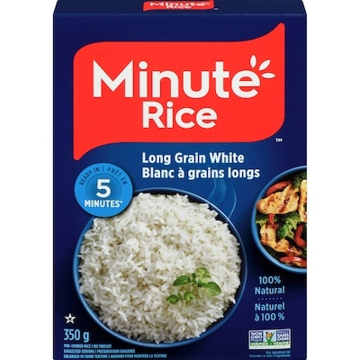 Minute Rice Instant Rice 350 g, $1.37/100g
