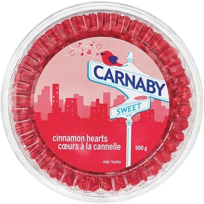 Carnaby Sweet Cœurs à la cannelle 500 g, 1,00 $/100g