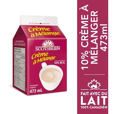 Scotsburn Crème à mélange 10 % 473 ml, 0,63 $/100ml