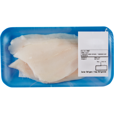 null Turbot Fillet, Fresh $32.61/1kg $14.80/1lb