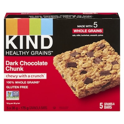Kind Healthy Grains™ Dark Chocolate Chunk Bar 35 g, $17.11/100g