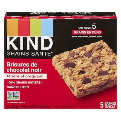 Kind Barre Healthy GrainsMC Morceaux de chocolat noir 35 g, 14,26 $/100g