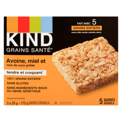 Barre Healthy GrainsMC Avoine, miel et noix de coco grillée