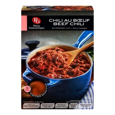 Plaisirs Gastronomiques Chili au bœuf 450 g, 2,11 $/100g