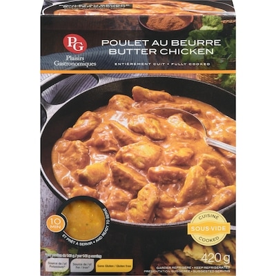 Plaisirs Gastronomiques Poulet au beurre 420 g, 2,62 $/100g
