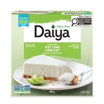 Daiya Gâteau au fauxmage lime key sans produits laitiers 400 g, 2,50 $/100g