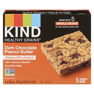 Kind Healthy Grains™ Peanut Butter Dark Chocolate Bar 35 g, $17.11/100g