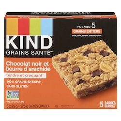 Kind Barre Healthy GrainsMC Beurre d'arachide et chocolat noir 35 g, 12,86 $/100g