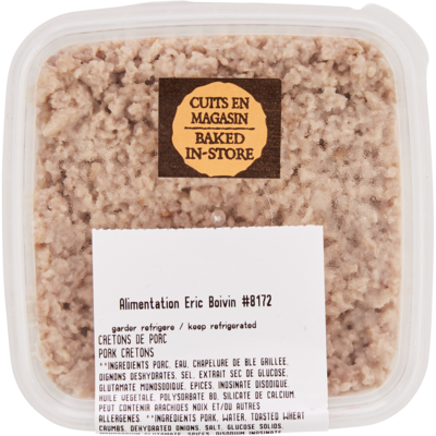 null Cretons maison 15,90 $/1kg 7,21 $/1lb