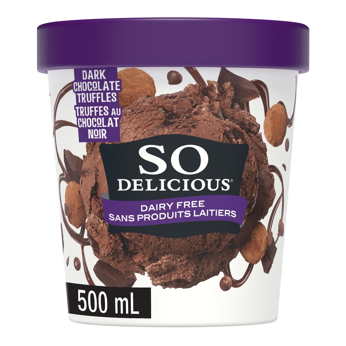 So Delicious Dairy Free Cashew-Based Frozen Dessert, Dark Chocolate Truffle 500 ml, $1.60/100ml