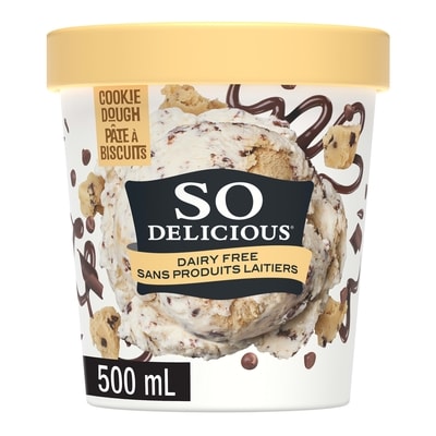 So Delicious Dairy Free Coconut-Based Frozen Dessert, Cookie Dough 500 ml, $1.85/100ml
