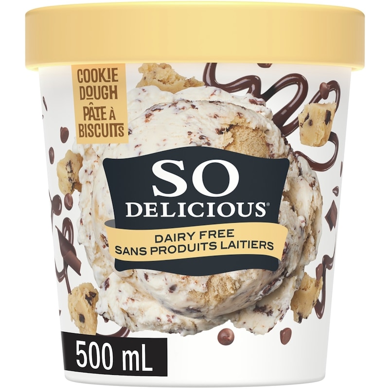Dairy Free Coconut-Based Frozen Dessert, Cookie Dough