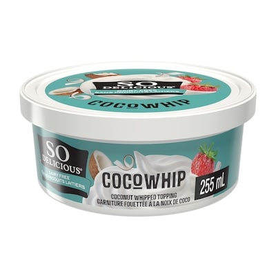 So Delicious sans produits laitiers garnitures glacées CocoWhip saveur originale 266 ml, 2,26 $/100ml