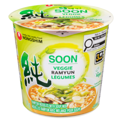 Nong Shim Soon Soupe aux Nouilles et Légumes 75 g, 2,39 $/100g