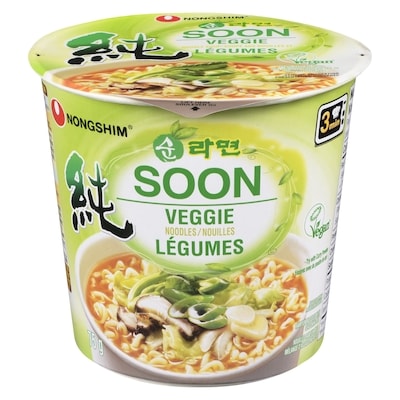 Nong Shim Soon Soupe aux Nouilles et Légumes 75 g, 1,45 $/100g