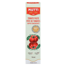 Mutti Tomato Paste      156 ml, $2.88/100ml