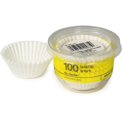 No Name Mini Baking Cups 100 ea, $0.04/1ea