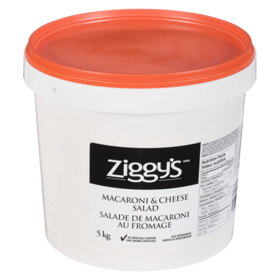 Ziggy’s Salade de macaroni et fromage 5 kg, 0,34 $/100g