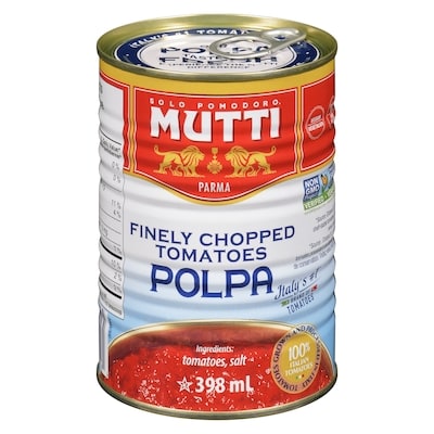 Mutti Finely Chopped Tomatoes     400 g, $0.83/100g
