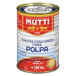 Mutti Tomates concassées Mutti 400 g, 0,88 $/100g