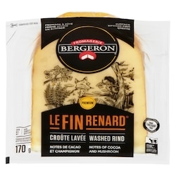 Bergeron Fromage tranché Le Fin Renard 170 g, 5,00 $/100g