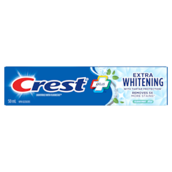 Crest Plus Extra Whitening Toothpaste, Clean Mint 50 ml, $3.58/100ml