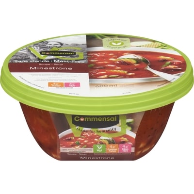 Commensal Soupe Minestrone 600 ml, 1,13 $/100ml