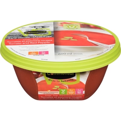 Commensal Potage Tomates et Poivrons Rouges 600 ml, 1,33 $/100ml