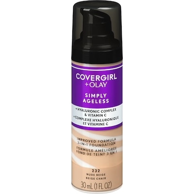 Cover Girl Simply Ageless 3-In-1 Foundation 232 Nude Beige 30 ml, $66.63/100ml