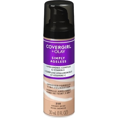 CoverGirl Fond de teint Simply Ageless 3-en-1, 250 beige crémeux 30 ml, 66,63 $/100ml