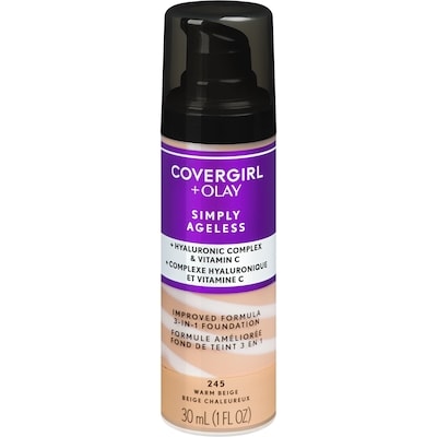 CoverGirl Fond de teint Simply Ageless 3-en-1, 245 beige chaud 30 ml, 66,63 $/100ml
