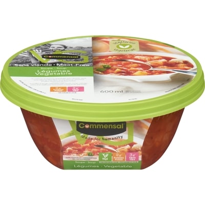 Commensal Soupe Légumes 600 ml, 1,13 $/100ml