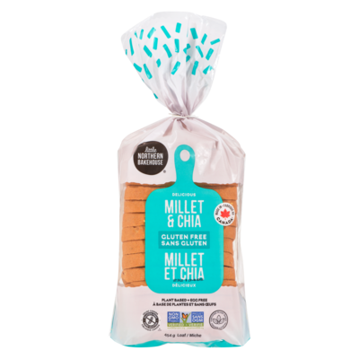 Little Northern Bakehouse Pain au millet et chia 454 g, 1,87 $/100g